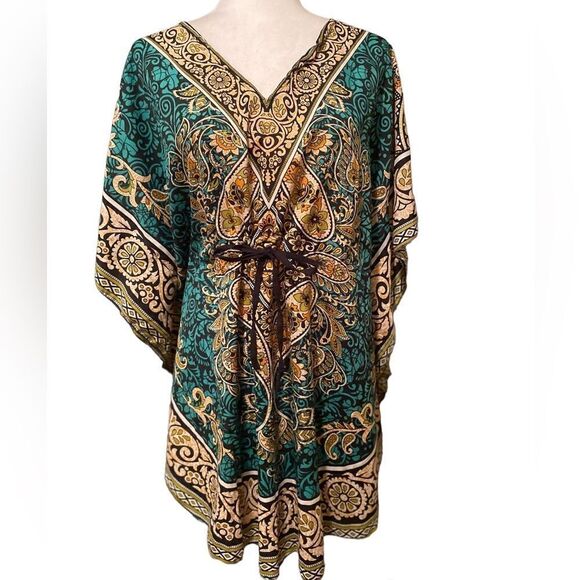 Ana & Rose Caftan Coverup Kimono OSFM - Picture 1 of 12